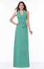 Plain A-line Halter Sleeveless Ribbon Plus Size Bridesmaid Dresses