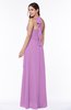 Plain A-line Halter Sleeveless Ribbon Plus Size Bridesmaid Dresses