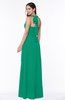 Plain A-line Halter Sleeveless Ribbon Plus Size Bridesmaid Dresses