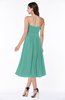 Mature A-line Chiffon Tea Length Pleated Plus Size Bridesmaid Dresses