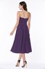 Mature A-line Chiffon Tea Length Pleated Plus Size Bridesmaid Dresses