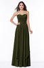 Modern A-line Sweetheart Sleeveless Floor Length Ruching Plus Size Bridesmaid Dresses