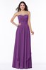 Modern A-line Sweetheart Sleeveless Floor Length Ruching Plus Size Bridesmaid Dresses