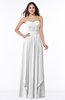 Modern A-line Sweetheart Sleeveless Floor Length Ruching Plus Size Bridesmaid Dresses