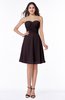 Informal Sleeveless Chiffon Short Ruching Plus Size Bridesmaid Dresses
