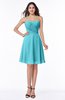 Informal Sleeveless Chiffon Short Ruching Plus Size Bridesmaid Dresses