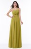 Simple A-line Strapless Floor Length Ribbon Plus Size Bridesmaid Dresses