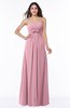 Simple A-line Strapless Floor Length Ribbon Plus Size Bridesmaid Dresses