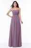 Simple A-line Strapless Floor Length Ribbon Plus Size Bridesmaid Dresses