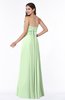 Simple A-line Strapless Floor Length Ribbon Plus Size Bridesmaid Dresses