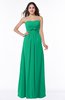 Simple A-line Strapless Floor Length Ribbon Plus Size Bridesmaid Dresses