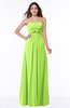 Simple A-line Strapless Floor Length Ribbon Plus Size Bridesmaid Dresses