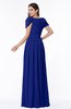 Elegant Scoop Short Sleeve Zip up Chiffon Plus Size Bridesmaid Dresses