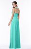 Classic Halter Sleeveless Zip up Chiffon Floor Length Plus Size Bridesmaid Dresses