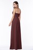 Classic Halter Sleeveless Zip up Chiffon Floor Length Plus Size Bridesmaid Dresses