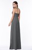 Classic Halter Sleeveless Zip up Chiffon Floor Length Plus Size Bridesmaid Dresses