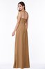 Classic Halter Sleeveless Zip up Chiffon Floor Length Plus Size Bridesmaid Dresses
