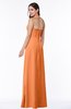 Classic Halter Sleeveless Zip up Chiffon Floor Length Plus Size Bridesmaid Dresses