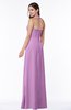 Classic Halter Sleeveless Zip up Chiffon Floor Length Plus Size Bridesmaid Dresses