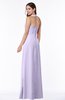 Classic Halter Sleeveless Zip up Chiffon Floor Length Plus Size Bridesmaid Dresses