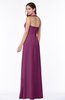 Classic Halter Sleeveless Zip up Chiffon Floor Length Plus Size Bridesmaid Dresses