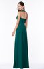 Classic Halter Sleeveless Zip up Chiffon Floor Length Plus Size Bridesmaid Dresses