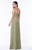 Classic Halter Sleeveless Zip up Chiffon Floor Length Plus Size Bridesmaid Dresses
