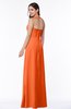 Classic Halter Sleeveless Zip up Chiffon Floor Length Plus Size Bridesmaid Dresses