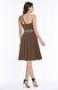 Modern Sleeveless Half Backless Chiffon Knee Length Pleated Plus Size Bridesmaid Dresses