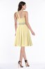 Modern Sleeveless Half Backless Chiffon Knee Length Pleated Plus Size Bridesmaid Dresses