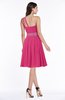 Modern Sleeveless Half Backless Chiffon Knee Length Pleated Plus Size Bridesmaid Dresses