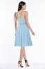 Modern Sleeveless Half Backless Chiffon Knee Length Pleated Plus Size Bridesmaid Dresses