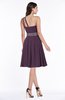 Modern Sleeveless Half Backless Chiffon Knee Length Pleated Plus Size Bridesmaid Dresses