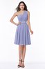 Modern Sleeveless Half Backless Chiffon Knee Length Pleated Plus Size Bridesmaid Dresses