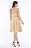 Modern Sleeveless Half Backless Chiffon Knee Length Pleated Plus Size Bridesmaid Dresses