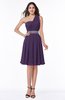 Modern Sleeveless Half Backless Chiffon Knee Length Pleated Plus Size Bridesmaid Dresses