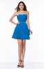Elegant A-line Sleeveless Zipper Short Ribbon Plus Size Bridesmaid Dresses