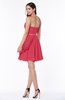Elegant A-line Sleeveless Zipper Short Ribbon Plus Size Bridesmaid Dresses