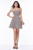 Elegant A-line Sleeveless Zipper Short Ribbon Plus Size Bridesmaid Dresses