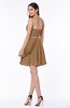 Elegant A-line Sleeveless Zipper Short Ribbon Plus Size Bridesmaid Dresses