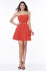 Elegant A-line Sleeveless Zipper Short Ribbon Plus Size Bridesmaid Dresses