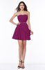 Elegant A-line Sleeveless Zipper Short Ribbon Plus Size Bridesmaid Dresses