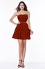 Elegant A-line Sleeveless Zipper Short Ribbon Plus Size Bridesmaid Dresses