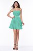 Elegant A-line Sleeveless Zipper Short Ribbon Plus Size Bridesmaid Dresses