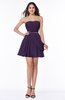 Elegant A-line Sleeveless Zipper Short Ribbon Plus Size Bridesmaid Dresses