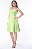 Glamorous A-line Strapless Sleeveless Half Backless Plus Size Bridesmaid Dresses