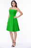 Glamorous A-line Strapless Sleeveless Half Backless Plus Size Bridesmaid Dresses
