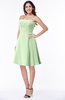 Glamorous A-line Strapless Sleeveless Half Backless Plus Size Bridesmaid Dresses