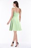 Glamorous A-line Strapless Sleeveless Half Backless Plus Size Bridesmaid Dresses