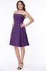 Glamorous A-line Strapless Sleeveless Half Backless Plus Size Bridesmaid Dresses
